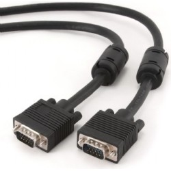 CABLU video GEMBIRD, VGA (T) la VGA (T), 5m, premium, dublu ecranat, negru, "CC-PPVGA-5M-B" (timbru verde 0.8 lei)