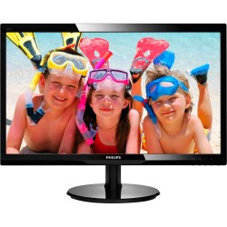 MONITOR PHILIPS 24", home, office, TN, Full HD (1920 x 1080), Wide, 250 cd/mp, 1 ms, VGA, HDMI, "246V5LHAB/00" (timbru verde 7 l