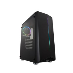 CARCASA FORTRON Middle Tower, ATX, "CMT151", fara sursa, plexiglas transparent, fan x 1, USB 2.0 x 2, USB 3.0 x 1, Jack 3.5 mm x