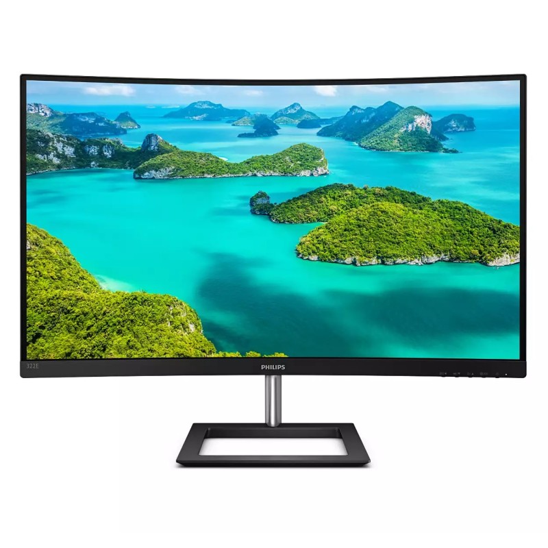 Monitor Philips Curbat 31.5" VA FHD 1920x1080 75Hz 4ms FlickerFree VGA HDMI DisplayPort 322E1C/00 ( timbru verde 7 lei )