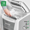 Distrugator automat documente Leitz IQ  Small Office , 100 coli, P4, cross-cut (tip confeti), cos  34 litri, alb-gri, Leitz "801