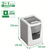 Distrugator automat documente Leitz IQ  Small Office , 100 coli, P4, cross-cut (tip confeti), cos  34 litri, alb-gri, Leitz "801