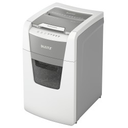 Distrugator automat documente Leitz IQ Office , 150 coli, P4, cross-cut (tip confeti), cos  44 litri, alb-gri, Leitz "80130000" 