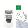 Distrugator automat documente Leitz IQ Office , 150 coli, P5, micro-cut (tip particule), cos  44 litri, alb-gri, Leitz "80140000