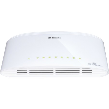 SWITCH D-LINK  8 porturi Gigabit, carcasa plastic. "DGS-1008D"/45503414 (timbru verde 2 lei)