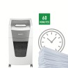 Distrugator automat documente Leitz IQ Office , 300 coli, P5, micro-cut (tip particule), cos  60 litri, alb-gri, Leitz "80160000