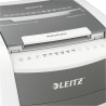 Distrugator automat documente Leitz IQ Office , 600 coli, P4, cross-cut (tip confeti), cos 110 litri, alb-gri, Leitz "80170000" 