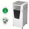 Distrugator automat documente Leitz IQ Office , 600 coli, P5, micro-cut (tip particule), cos 110 litri, alb-gri, Leitz "80180000