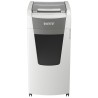 Distrugator automat documente Leitz IQ Office , 600 coli, P5, micro-cut (tip particule), cos 110 litri, alb-gri, Leitz "80180000