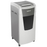 Distrugator automat documente Leitz IQ Office , 600 coli, P5, micro-cut (tip particule), cos 110 litri, alb-gri, Leitz "80180000