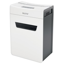 Distrugator manual documente Leitz IQ Protect 10X , 10 coli, P4, cross-cut (tip confeti), cos  18 litri, alb, Leitz "80920000" (
