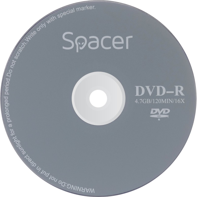 DVD-R SPACER  4.7GB, 120min, viteza 16x,  1 buc, plic, "DVDR01" 8115 001 001 157227.0