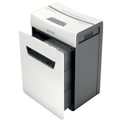 Distrugator manual documente Leitz IQ Protect  6M , 6 coli, P5, micro-cut (tip particule), cos  18 litri, alb, Leitz "80950000" 