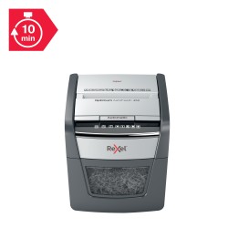 Distrugator automat documente Rexel OPTIMUM  45X ,  45 coli, P4, cross-cut (tip confeti), cos  20 litri, negru-gri, "2020045XEU"