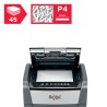 Distrugator automat documente Rexel OPTIMUM  45X ,  45 coli, P4, cross-cut (tip confeti), cos  20 litri, negru-gri, "2020045XEU"