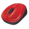 MOUSE MICROSOFT, "Mobile 3500", PC sau NB, wireless, 2.4GHz, optic, 1000 dpi, butoane/scroll 3/1, , rosu, "GMF-00195" (timbru ve