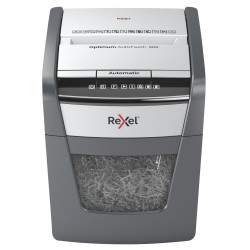 Distrugator automat documente Rexel OPTIMUM  50X ,  50 coli, P4, cross-cut (tip confeti), cos  20 litri, negru-gri, "2020050XEU"