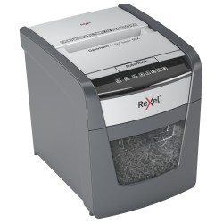 Distrugator automat documente Rexel OPTIMUM  50X ,  50 coli, P4, cross-cut (tip confeti), cos  20 litri, negru-gri, "2020050XEU"