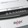 Distrugator automat documente Rexel OPTIMUM  50X ,  50 coli, P4, cross-cut (tip confeti), cos  20 litri, negru-gri, "2020050XEU"