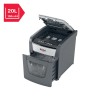 Distrugator automat documente Rexel OPTIMUM  50X ,  50 coli, P4, cross-cut (tip confeti), cos  20 litri, negru-gri, "2020050XEU"