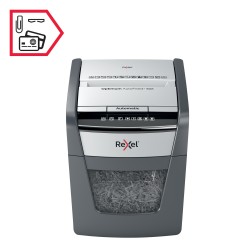 Distrugator automat documente Rexel OPTIMUM  50X ,  50 coli, P4, cross-cut (tip confeti), cos  20 litri, negru-gri, "2020050XEU"