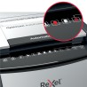Distrugator automat documente Rexel OPTIMUM  50X ,  50 coli, P4, cross-cut (tip confeti), cos  20 litri, negru-gri, "2020050XEU"