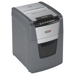 Distrugator automat documente Rexel OPTIMUM  90X ,  90 coli, P4, cross-cut (tip confeti), cos  34 litri, negru-gri, "2020090XEU"