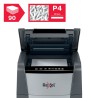 Distrugator automat documente Rexel OPTIMUM  90X ,  90 coli, P4, cross-cut (tip confeti), cos  34 litri, negru-gri, "2020090XEU"