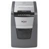 Distrugator automat documente Rexel OPTIMUM 100X , 100 coli, P4, cross-cut (tip confeti), cos  34 litri, negru-gri, "2020100XEU"
