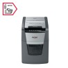 Distrugator automat documente Rexel OPTIMUM 100X , 100 coli, P4, cross-cut (tip confeti), cos  34 litri, negru-gri, "2020100XEU"