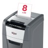 Distrugator automat documente Rexel OPTIMUM 100X , 100 coli, P4, cross-cut (tip confeti), cos  34 litri, negru-gri, "2020100XEU"