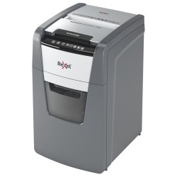 Distrugator automat documente Rexel OPTIMUM 130X , 130 coli, P4, cross-cut (tip confeti), cos  44 litri, negru-gri, "2020130XEU"