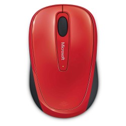 MOUSE MICROSOFT, "Mobile 3500", PC sau NB, wireless, 2.4GHz, optic, 1000 dpi, butoane/scroll 3/1, , rosu, "GMF-00195" (timbru ve