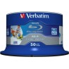 BD-R VERBATIM  25GB, viteza 6x, 50 buc, Single Layer, spindle, printabil, "Wide Inkjet Printable" "43812"