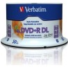 DVD+R VERBATIM  8.5GB, 240min, viteza 8x, 50 buc, Double Layer, spindle, printabil, "Wide Inkjet Printable" "97693"