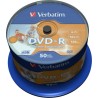 DVD-R VERBATIM  4.7GB, 120min, viteza 16x, 50 buc, Single Layer, spindle, printabil, "Wide Inkjet Printable" "43533"