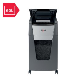 Distrugator automat documente Rexel OPTIMUM 300X , 300 coli, P4, cross-cut (tip confeti), cos  60 litri, negru-gri, "2020300XEU"