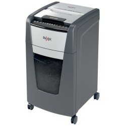 Distrugator automat documente Rexel OPTIMUM 300M , 300 coli, P5, micro-cut (tip particule), cos  60 litri, negru-gri, "2020300ME