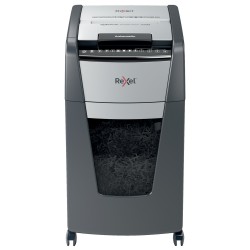 Distrugator automat documente Rexel OPTIMUM 300M , 300 coli, P5, micro-cut (tip particule), cos  60 litri, negru-gri, "2020300ME