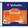 DVD-R VERBATIM  4.7GB, 120min, viteza 16x, 1 buc, Slim Case, Single Layer, "Matt Silver" "43547"