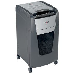 Distrugator automat documente Rexel OPTIMUM 300M , 300 coli, P5, micro-cut (tip particule), cos  60 litri, negru-gri, "2020300ME