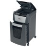 Distrugator automat documente Rexel OPTIMUM 300M , 300 coli, P5, micro-cut (tip particule), cos  60 litri, negru-gri, "2020300ME