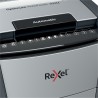 Distrugator automat documente Rexel OPTIMUM 300M , 300 coli, P5, micro-cut (tip particule), cos  60 litri, negru-gri, "2020300ME