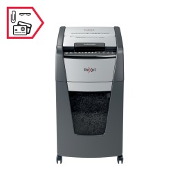Distrugator automat documente Rexel OPTIMUM 300M , 300 coli, P5, micro-cut (tip particule), cos  60 litri, negru-gri, "2020300ME