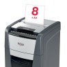 Distrugator automat documente Rexel OPTIMUM 300M , 300 coli, P5, micro-cut (tip particule), cos  60 litri, negru-gri, "2020300ME