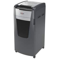 Distrugator automat documente Rexel OPTIMUM 600X , 600 coli, P4, cross-cut (tip confeti), cos 110 litri, negru-gri, "2020600XEU"