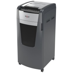 Distrugator automat documente Rexel OPTIMUM 750X , 750 coli, P4, cross-cut (tip confeti), cos 140 litri, negru-gri, "2020750XEU"