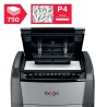 Distrugator automat documente Rexel OPTIMUM 750X , 750 coli, P4, cross-cut (tip confeti), cos 140 litri, negru-gri, "2020750XEU"