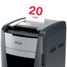 Distrugator automat documente Rexel OPTIMUM 750X , 750 coli, P4, cross-cut (tip confeti), cos 140 litri, negru-gri, "2020750XEU"
