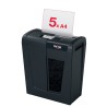 Distrugator manual documente Rexel SECURE   S5,   5 coli, P2, strip-cut (tip fasii), cos  10 litri, negru, "2020121EU" (timbru v
